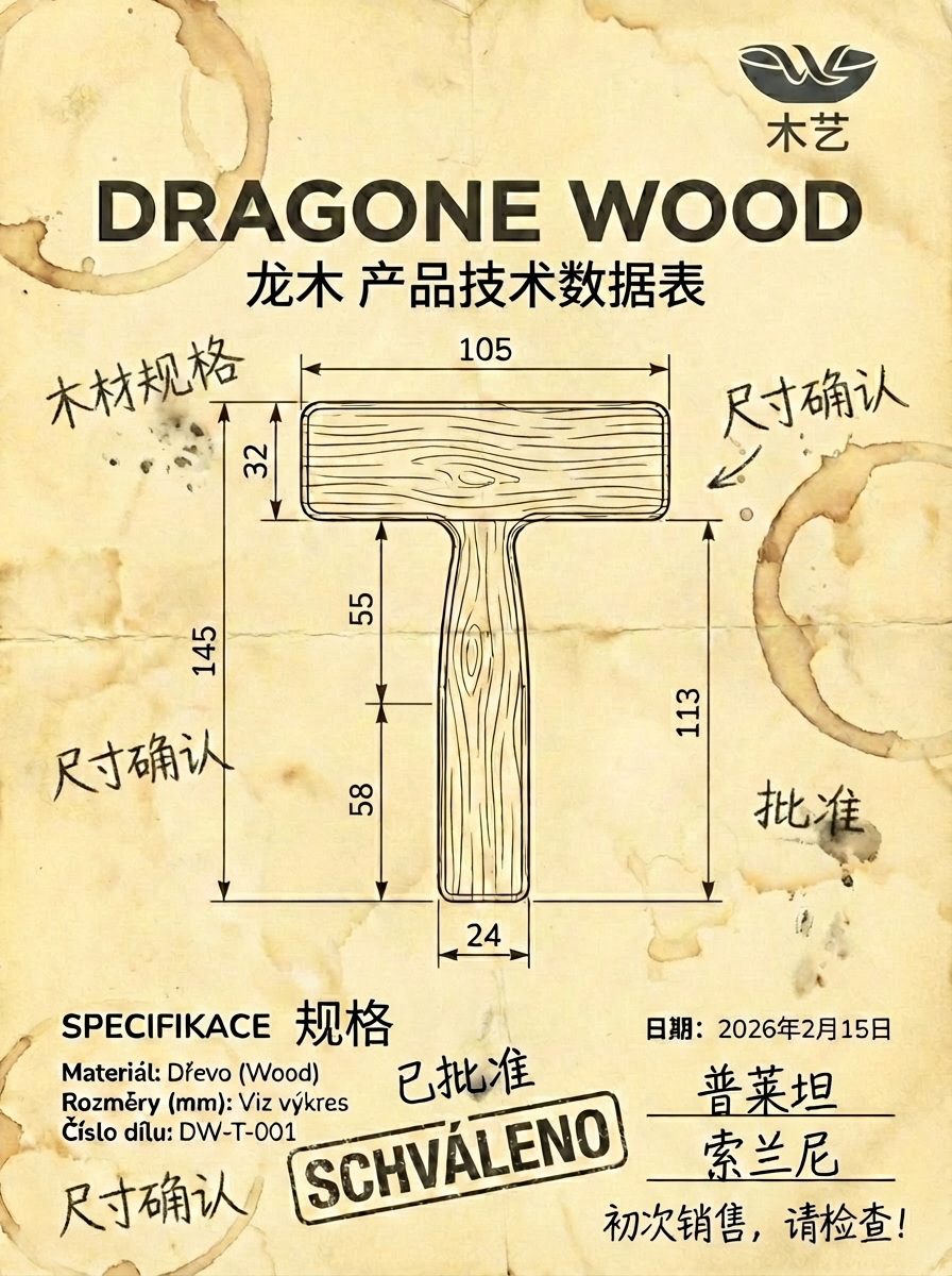 DRAGONE T-Grip special wood